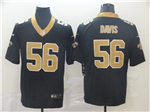 New Orleans Saints #56 Demario Davis Black Vapor Limited Jersey