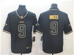 New Orleans Saints #9 Drew Brees Black Gold Vapor Limited Jersey