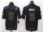 New Orleans Saints #9 Drew Brees 2020 Black Salute To Service Limited Jersey