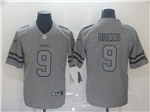 New Orleans Saints #9 Drew Brees 2019 Gray Gridiron Gray Limited Jersey