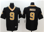 New Orleans Saints #9 Drew Brees Black Vapor Limited Jersey