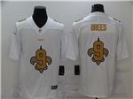 New Orleans Saints #9 Drew Brees White Shadow Logo Limited Jersey