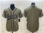 New Orleans Saints Olive Salute To Service Baseball Team Jersey