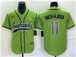 Seattle Seahawks #11 Jaxon Smith-Njigba Green Baseball Jersey