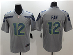 Seattle Seahawks 12th Fan Gray Vapor Limited Jersey