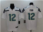 Seattle Seahawks 12th Fan White Vapor Limited Jersey