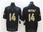 Seattle Seahawks #14 DK Metcalf 2020 Black Camo Salute To Service Limited Jersey