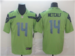 Seattle Seahawks #14 DK Metcalf Green Color Rush Limited Jersey