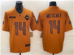 Seattle Seahawks #14 DK Metcalf 2023 Brown Salute To Service Limited Jersey