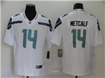 Seattle Seahawks #14 DK Metcalf White Vapor Limited Jersey