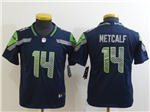 Seattle Seahawks #14 DK Metcalf Youth Blue Vapor Limited Jersey