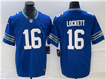 Seattle Seahawks #16 Tyler Lockett Royal Throwback Vapor F.U.S.E. Limited Jersey