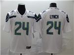 Seattle Seahawks #24 Marshawn Lynch White Vapor Limited Jersey