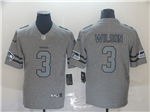 Seattle Seahawks #3 Russell Wilson 2019 Gray Gridiron Gray Limited Jersey
