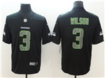 Seattle Seahawks #3 Russell Wilson Black Vapor Impact Limited Jersey
