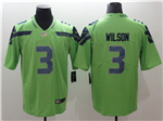 Seattle Seahawks #3 Russell Wilson Green Vapor Untouchable Color Ruch Limited Jersey