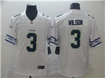 Seattle Seahawks #3 Russell Wilson White Team Logos Fashion Limited Jersey