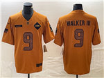Seattle Seahawks #9 Kenneth Walker III 2023 Brown Salute To Service Limited Jersey