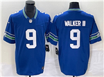 Seattle Seahawks #9 Kenneth Walker III Royal Throwback Vapor F.U.S.E. Limited Jersey