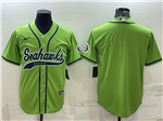 Seattle Seahawks Green Baseball Cool Base Team Jersey