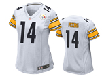 Pittsburgh Steelers #14 George Pickens Women's White Vapor Limited Jersey