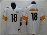 Pittsburgh Steelers #18 Diontae Johnson White Vapor Limited Jersey
