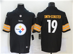 Pittsburgh Steelers #19 JuJu Smith-Schuster Black Team Big Logo Vapor Limited Jersey