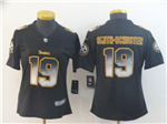 Pittsburgh Steelers #19 JuJu Smith-Schuster Women's Black Arch Smoke Limited Jersey