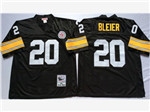 Pittsburgh Steelers #20 Rocky Bleier 1975 Throwback Black Jersey