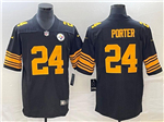 Pittsburgh Steelers #24 Benny Snell Jr. Black Color Rush Limited Jersey
