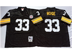 Pittsburgh Steelers #33 Merril Hoge Throwback Black Jersey