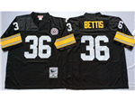 Pittsburgh Steelers #36 Jerome Bettis 1996 Throwback Black Jersey