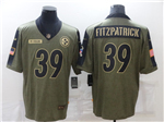 Pittsburgh Steelers #39 Minkah Fitzpatrick 2021 Olive Salute To Service Limited Jersey