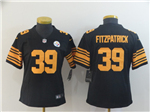 Pittsburgh Steelers #39 Minkah Fitzpatrick Women's Black Color Rush Limited Jersey