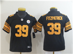 Pittsburgh Steelers #39 Minkah Fitzpatrick Youth Black Color Rush Limited Jersey