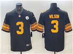 Pittsburgh Steelers #3 Russell Wilson Color Rush Black Limited Jersey