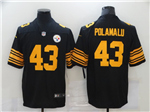 Pittsburgh Steelers #43 Troy Polamalu Color Rush Black Limited Jersey