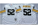 Pittsburgh Steelers #52 Mike Webster 1975 Throwback White Jersey