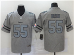 Pittsburgh Steelers #55 Devin Bush 2019 Gray Gridiron Gray Limited Jersey