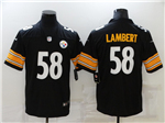 Pittsburgh Steelers #58 Jack Lambert Black Vapor Limited Jersey