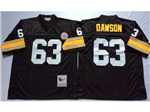 Pittsburgh Steelers #63 Dermontti Dawson Throwback Black Jersey