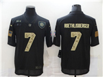 Pittsburgh Steelers #7 Ben Roethlisberger 2020 Black Camo Salute To Service Limited Jersey