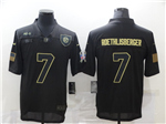 Pittsburgh Steelers #7 Ben Roethlisberger 2020 Black Salute To Service Limited Jersey