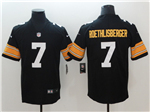 Pittsburgh Steelers #7 Ben Roethlisberger Alternate Black Vapor Limited Jersey