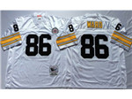 Pittsburgh Steelers #86 Hines Ward Throwback White Jersey