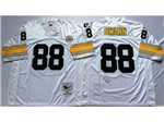 Pittsburgh Steelers #88 Lynn Swann 1975 Throwback White Jersey