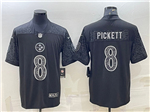 Pittsburgh Steelers #8 Kenny Pickett Black RFLCTV Limited Jersey