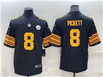 Pittsburgh Steelers #8 Kenny Pickett Black Color Rush Limited Jersey
