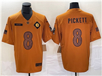 Pittsburgh Steelers #8 Kenny Pickett 2023 Brown Salute To Service Limited Jersey