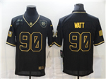 Pittsburgh Steelers #90 T.J. Watt 2020 Black Gold Salute To Service Limited Jersey